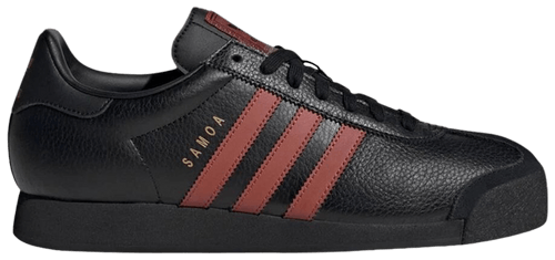 Adidas Men's Samoa Sneakers, Black/Red, JQ0046