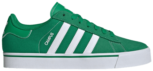 Adidas Originals Men's Campus Sneakers, Green / Cloud White / Green, JQ0052