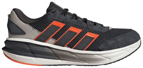Adidas Men's Astrastar Lifestyle Running-Inspired Running Shoes, Carbon / Carbon / Impact Orange, JQ6077