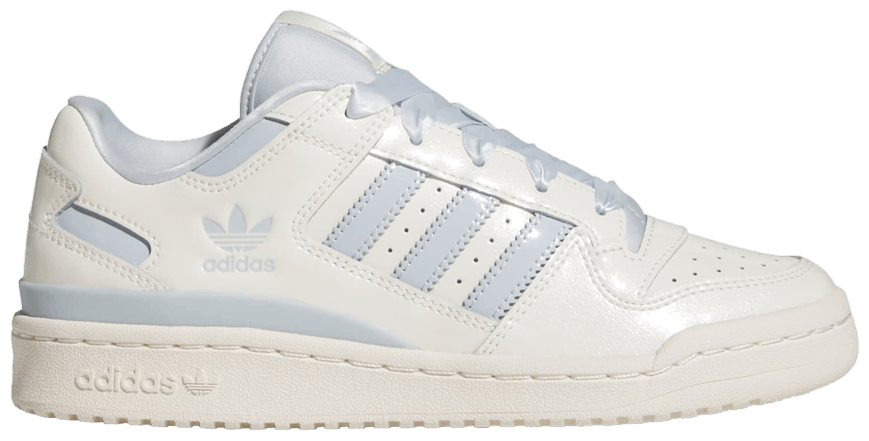 Adidas Womens Forum Low CL 'Off White Halo Blue Patent', JR0498