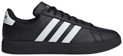 Adidas Men's Grand Court 2.0 Sneakers, Core Black / Gold Metallic, JR0546