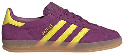 Adidas Originals Women's Gazelle Indoor Sneakers, Rich Mauve / Bright Yellow / Gum, JS1415