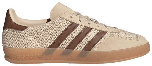 Adidas Originals Women's Gazelle Indoor Sneakers, Sand Strata / Preloved Brown / Gum, JS1418