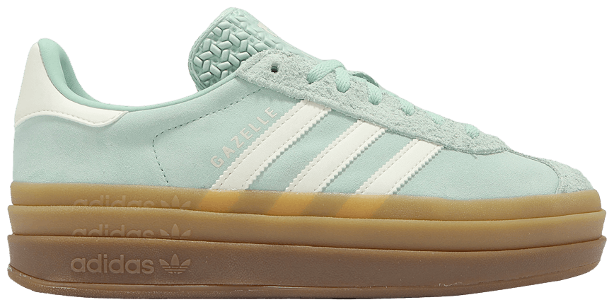 Zapatillas Adidas Originals Gazelle Bold para mujer, verde ceniza, JS3902