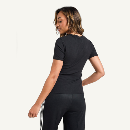 Adidas Originals Women's Black Campus Cut Out Tee, KA2686