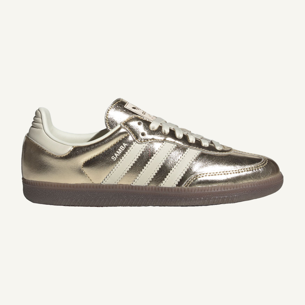 Adidas Originals Women's Gold Metallic Samba Sneakers, KJ7479