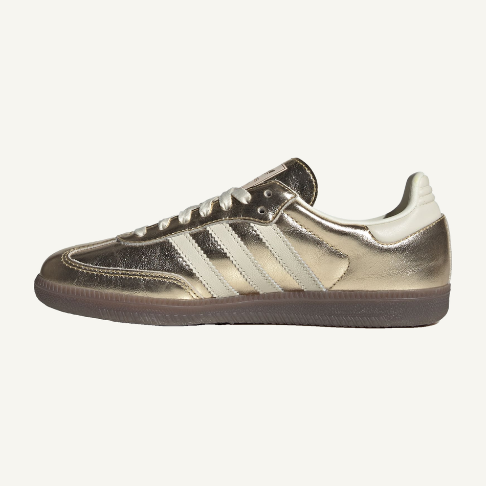 Adidas Originals Women's Gold Metallic Samba Sneakers, KJ7479