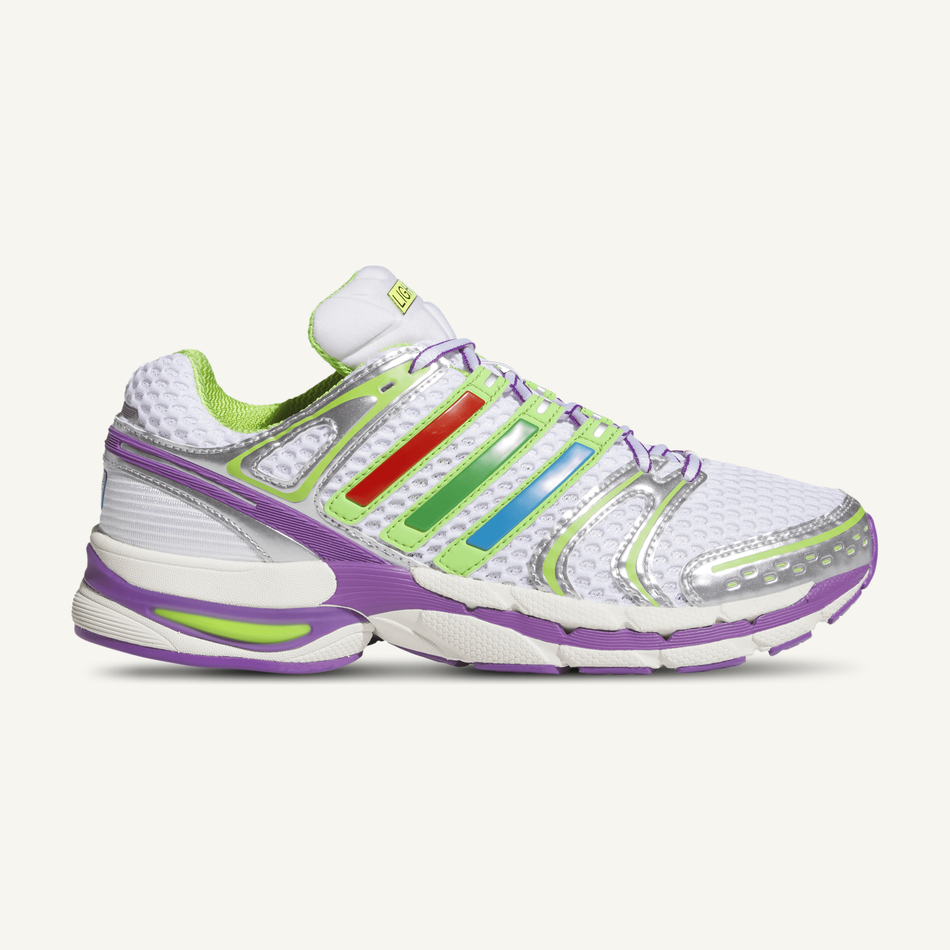Adidas Originals Men's White/Green Toy Story Buzz Lightyear Adistar Control 5 Sneakers, LA3965