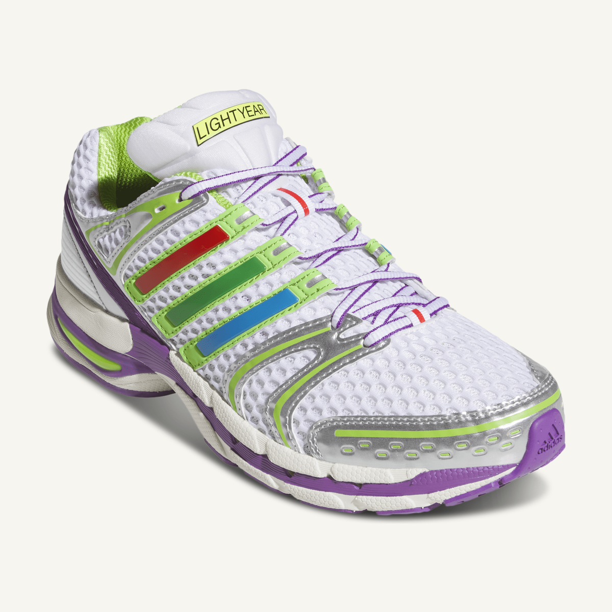 Adidas Originals Men's White/Green Toy Story Buzz Lightyear Adistar Control 5 Sneakers, LA3965