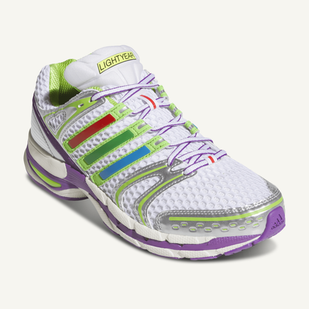 Adidas Originals Men's White/Green Toy Story Buzz Lightyear Adistar Control 5 Sneakers, LA3965