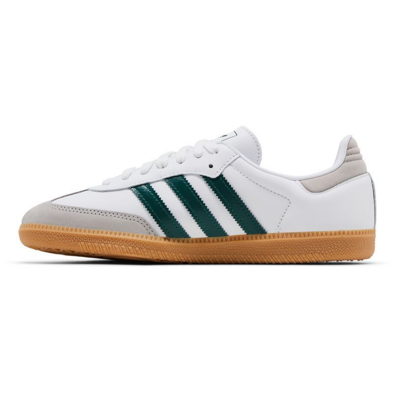 Adidas Originals Women's Samba OG Sneakers, Cloud White / Collegiate Green / Grey Two, JI2724