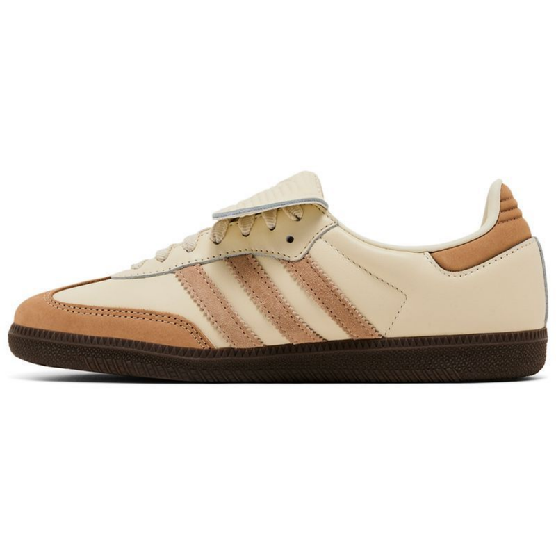 Adidas Originals Women's Samba OG Sneakers, Cream White / Warm Sandstone / Gold Metallic, JH5706