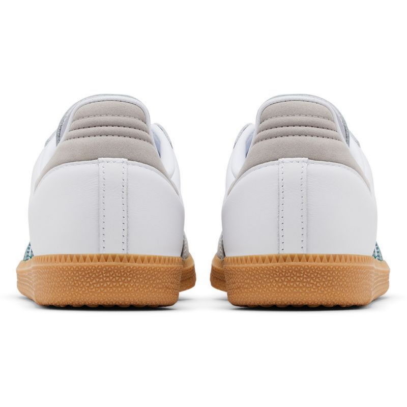 Adidas Originals Women's Samba OG Sneakers, Cloud White / Collegiate Green / Grey Two, JI2724