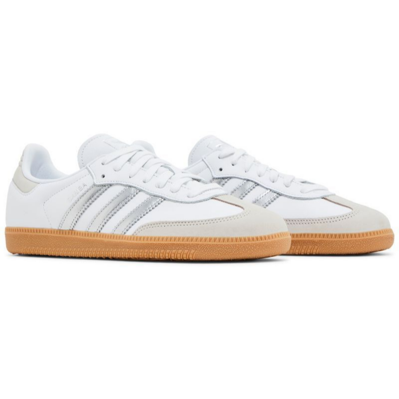 Adidas Originals Women's Silver Samba OG Sneakers, JI2725