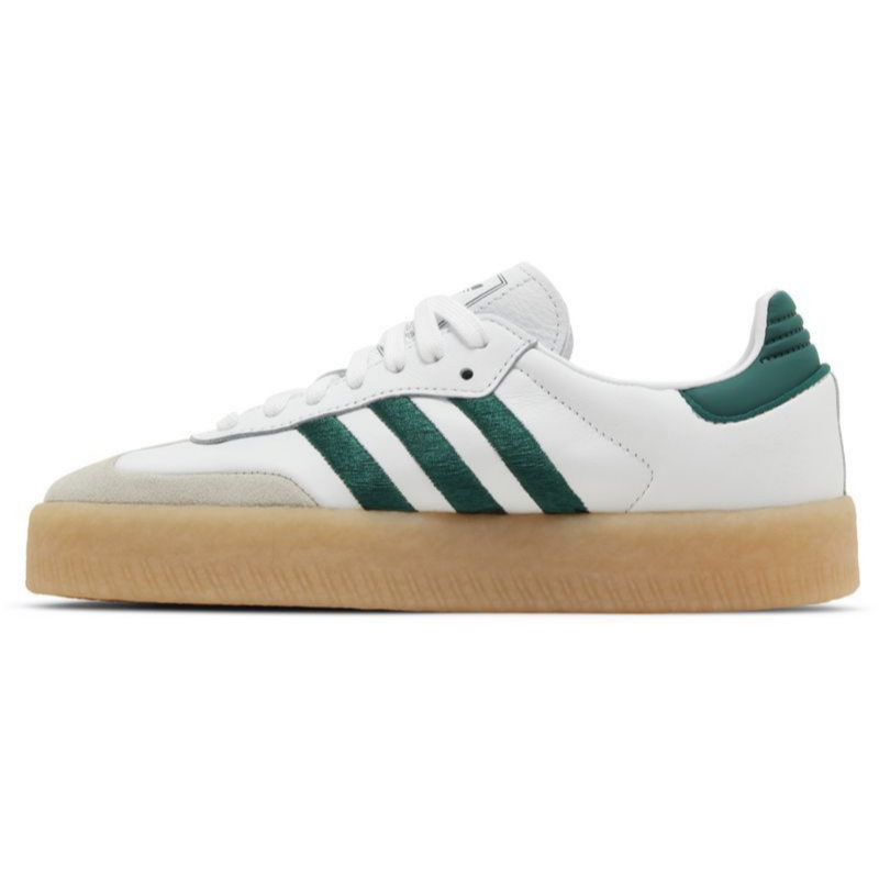 Adidas Originals Women's Sambae Sneakers, Cloud White / Collegiate Green / Cloud White, ID0440