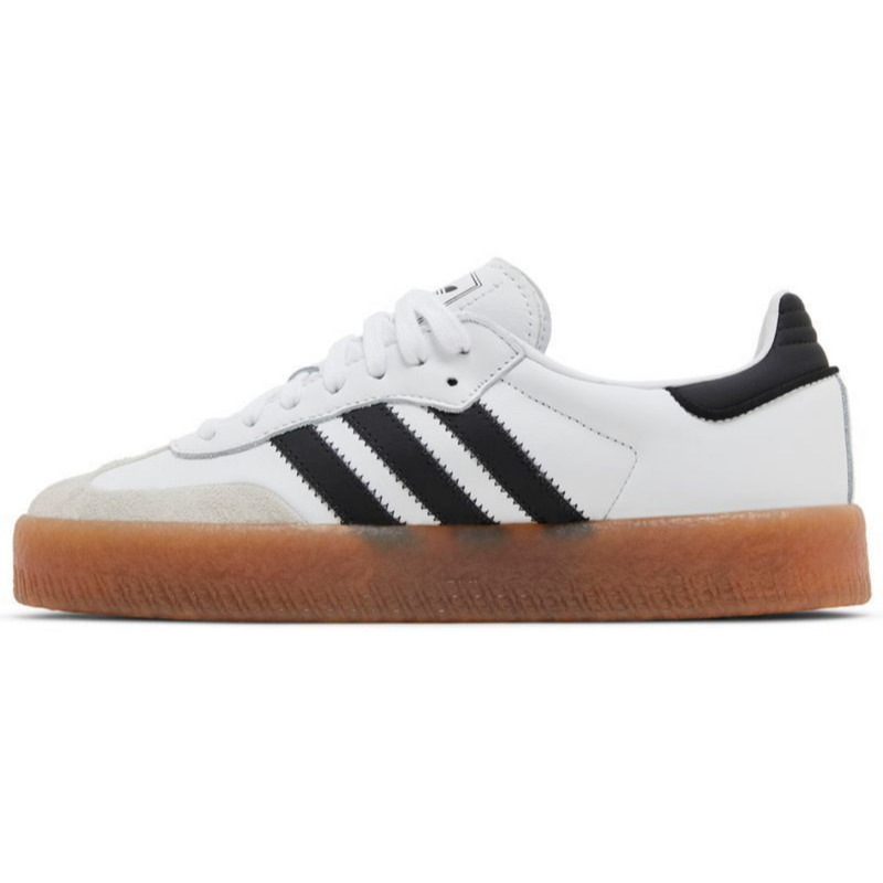 Adidas Originals Women's Sambae Sneakers, White / Black / Gold, JI1349