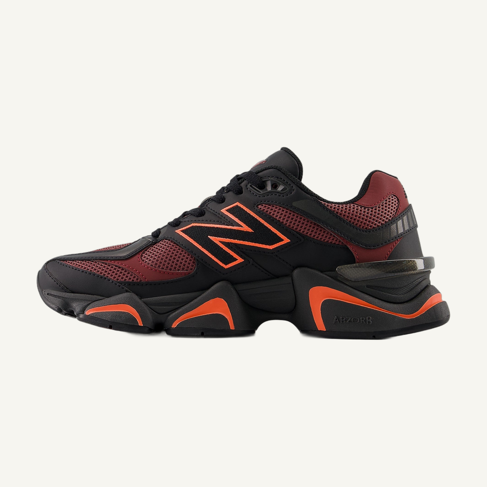 New Balance Men's Black/Washed Burgundy 9060 Sneakers, U9060BLA
