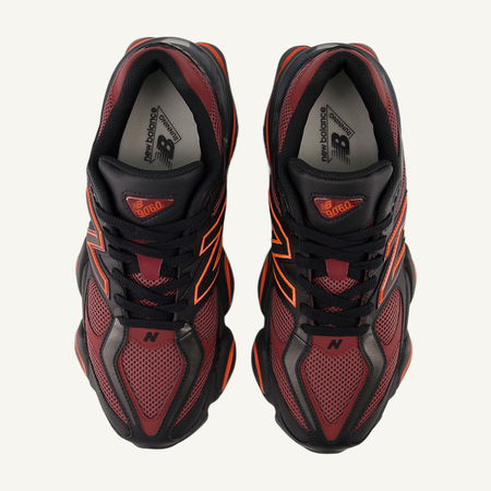 New Balance Men's Black/Washed Burgundy 9060 Sneakers, U9060BLA