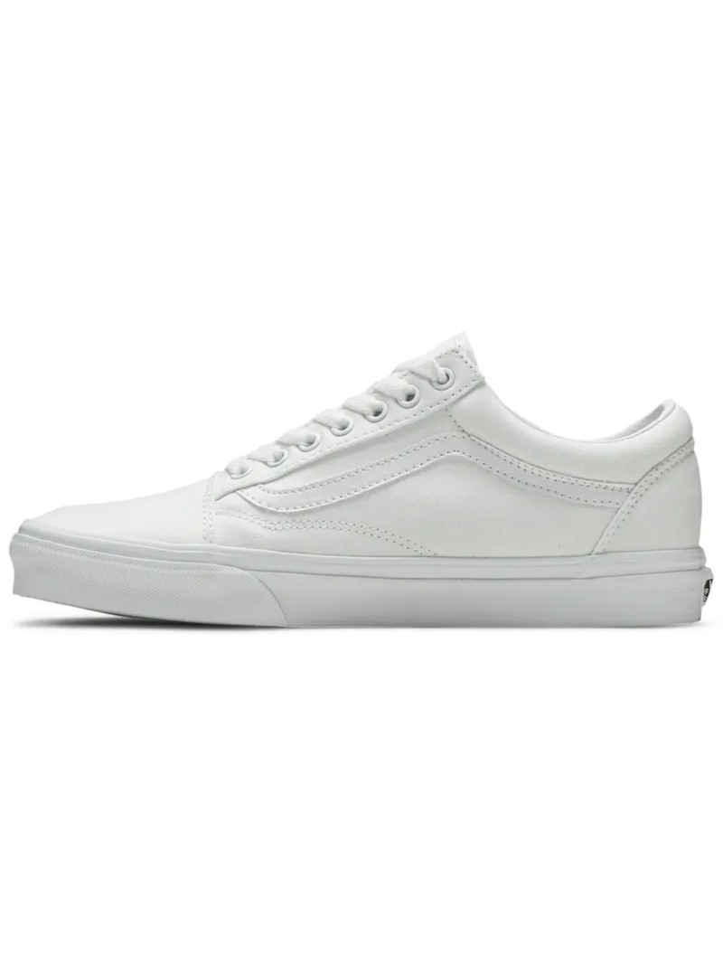 Zapatillas Vans Old Skool blancas triples para hombre, VN000D3HW00