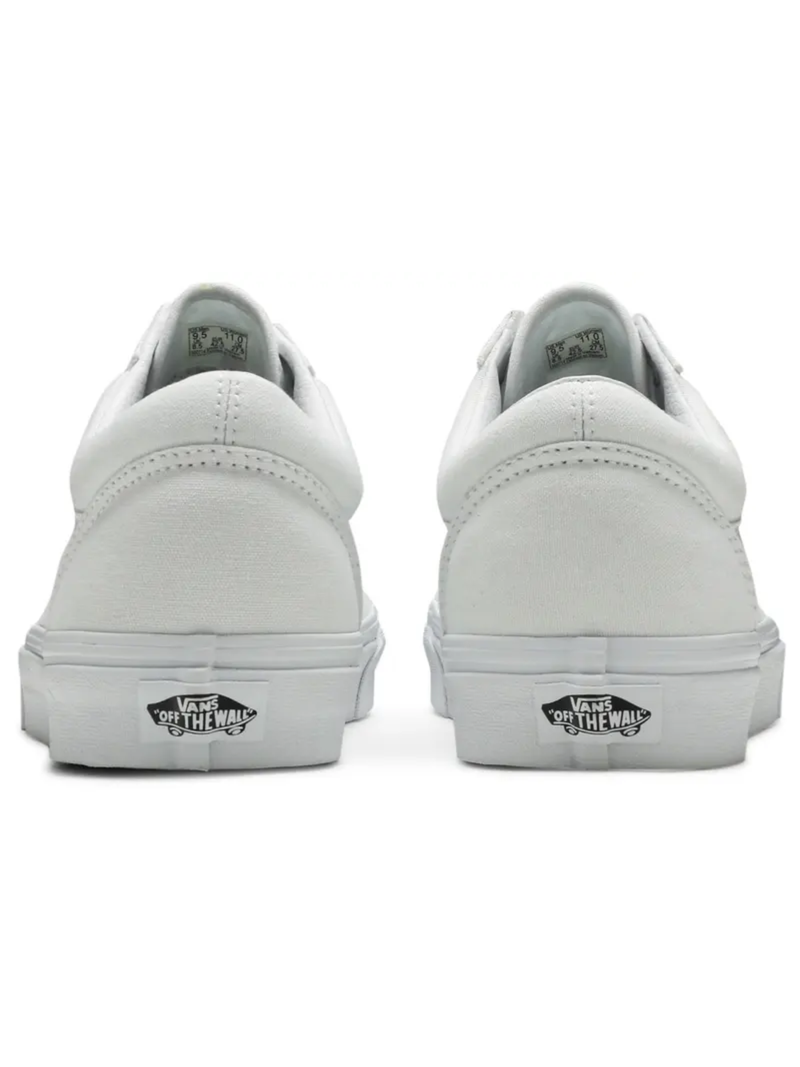 Zapatillas Vans Old Skool blancas triples para hombre, VN000D3HW00