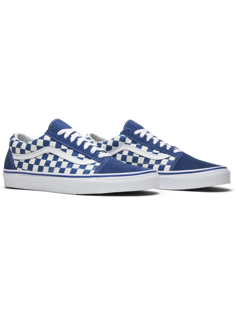 Vans Men's Old Skool Sneakers, Blue Checkerboard, VN0A38G1P0U