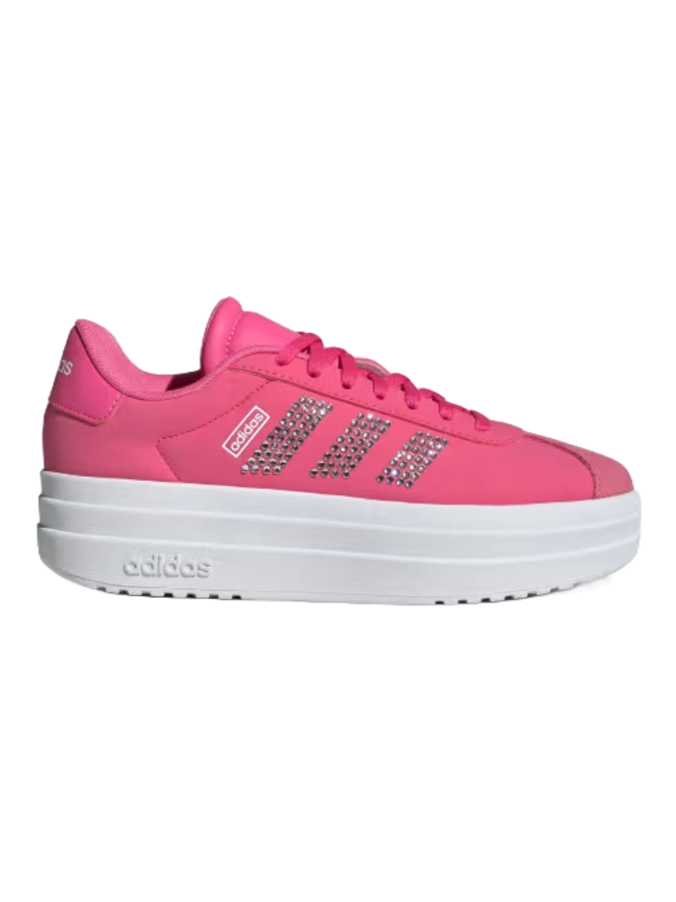 Adidas Women's Pink VL Court Bold Junior Sneakers, JH9496
