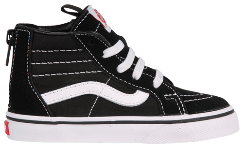 Zapatillas Vans SK8 Hi Zip negras para niños pequeños, VN000XG5Y28