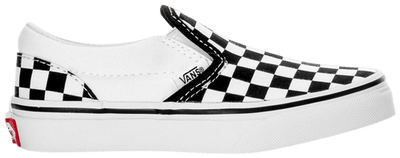 Vans Kids' Slip On Sneakers, Black / White, VN000ZBU5GU