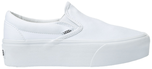 Vans Mens Classic Slip on Platform Shoes, White, VN0A7Q5RW00