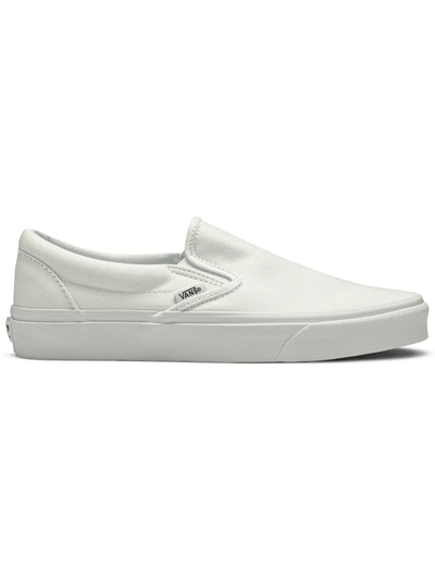 Vans Men's Classic Slip‑On Canvas Sneakers, Triple White, VN000EYEW00