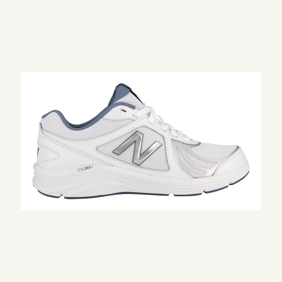 New Balance Women's White 496v3 Walking Shoes, Wide, WW496WB3