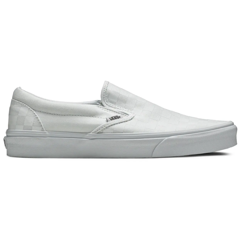 Zapatillas clásicas de lona sin cordones Vans para hombre, cuadros blancos, VN000EYEX1L
