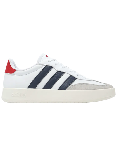 Adidas Men's Barreda Sneakers, Cloud White / Shadow Navy / Better Scarlet, IH1228