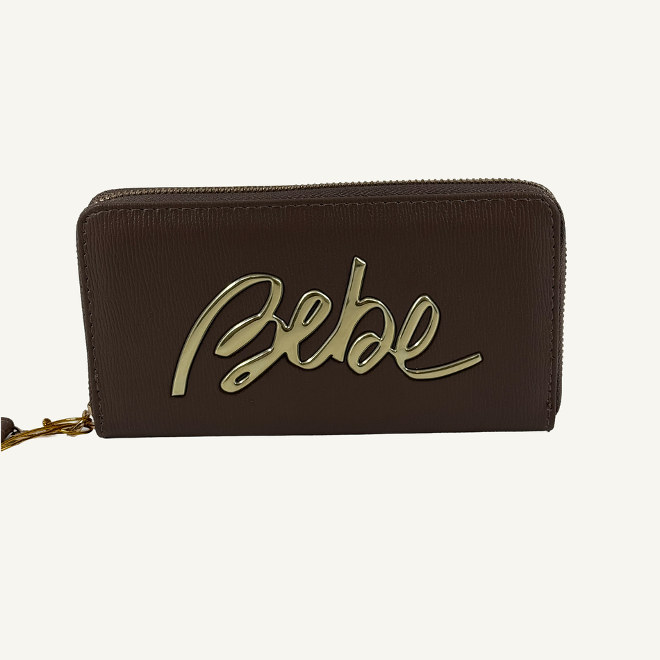 Bebe Women's Taupe Gianna Wristlet Wallet, ET10-3779-T
