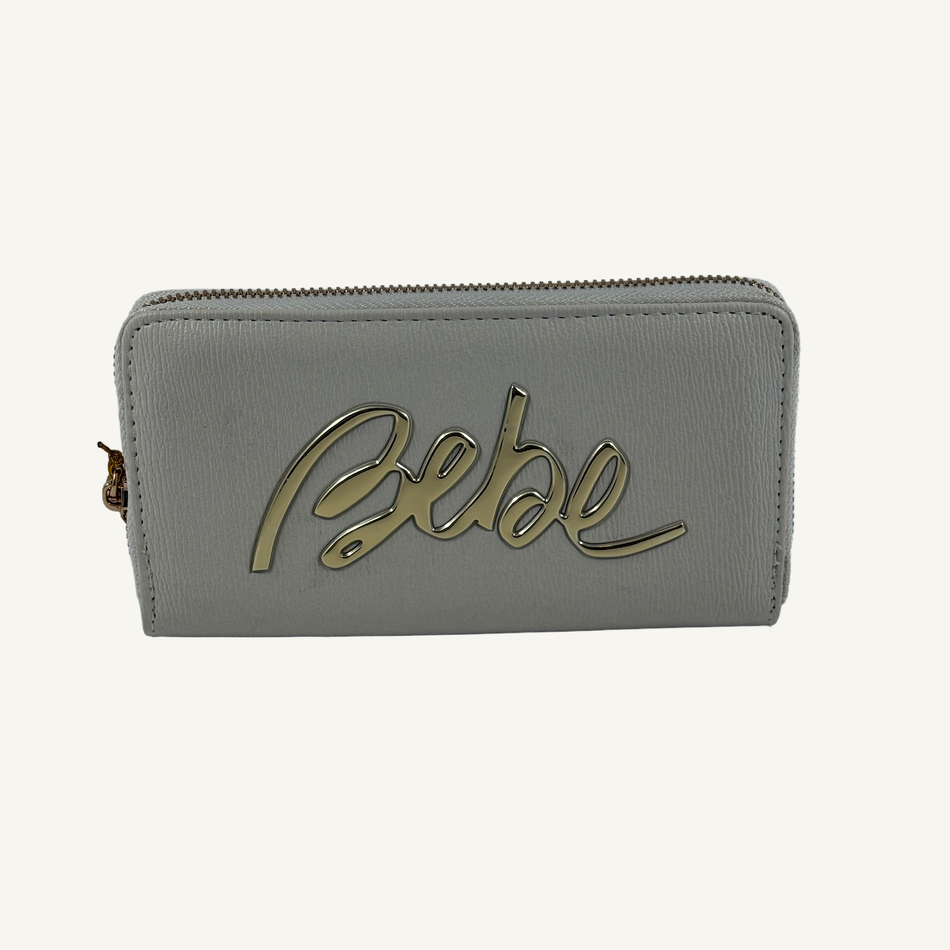 Bebe Women's Off White Gianna Wristlet Wallet, ET10-3779
