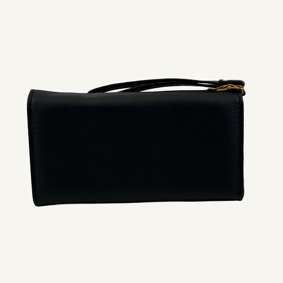 Bebe Women's Black Louisa Trifold Wallet, E10-5580