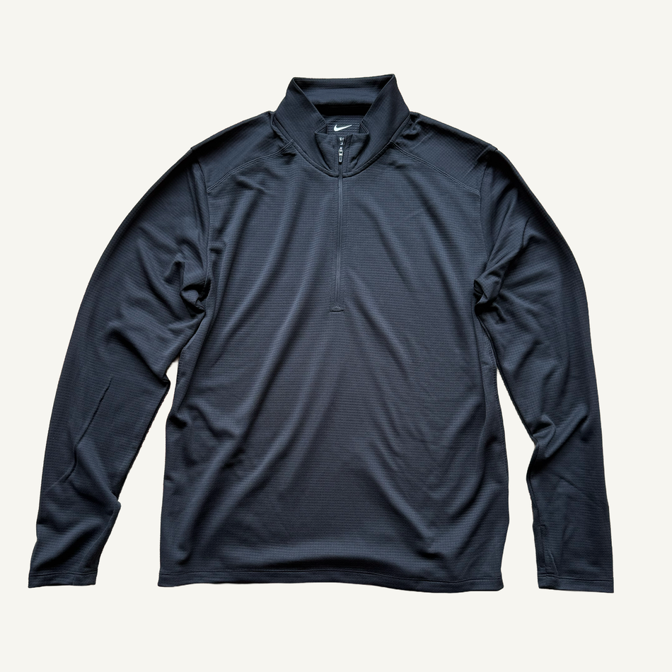 Nike Men's Black Dri-FIT Quarter-Zip Top, NKMI-00A