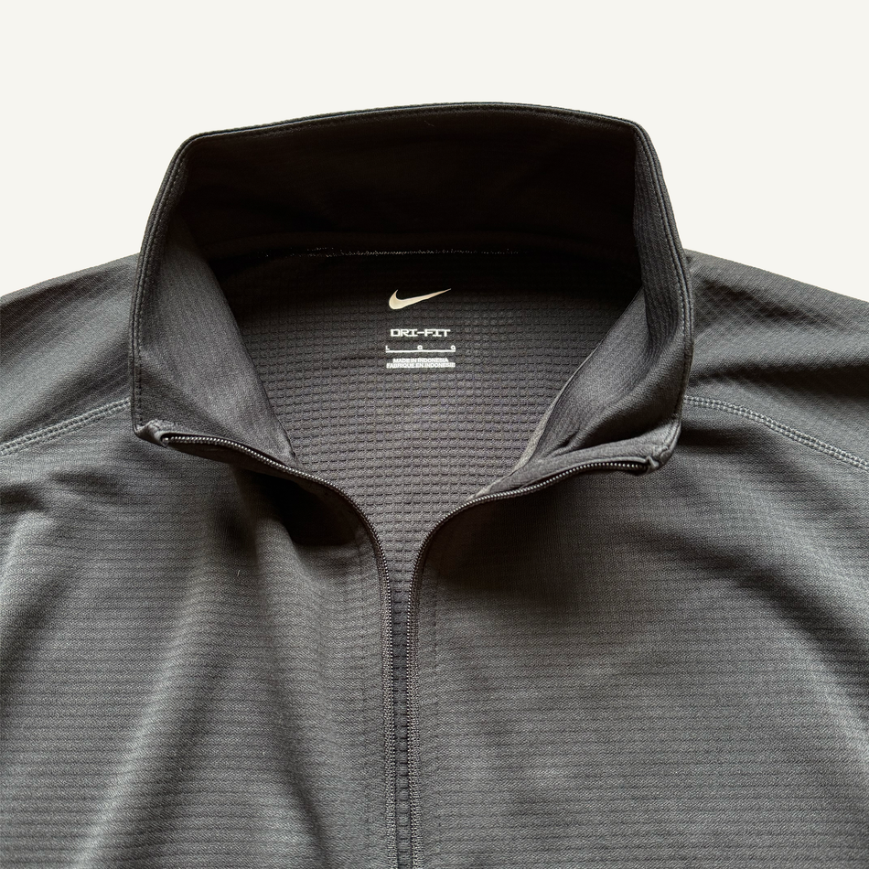 Nike Men's Black Dri-FIT Quarter-Zip Top, NKMI-00A