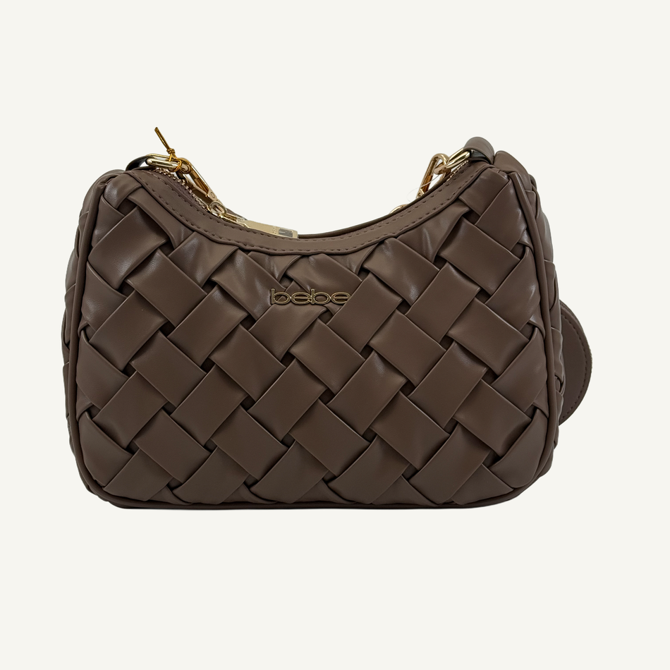 Bebe Women's Taupe Luca Crossbody Bag with Coin Pouch, E02-5355-T