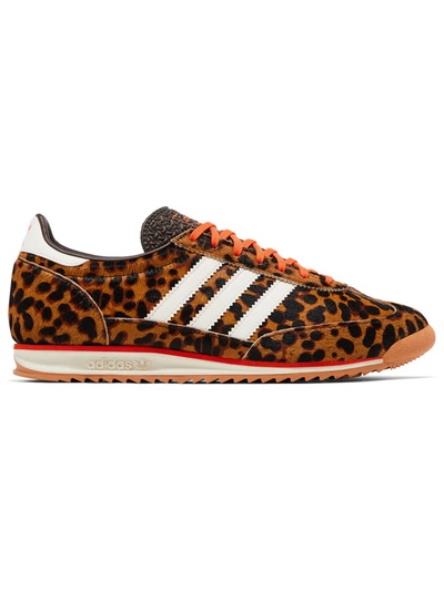 Adidas Women's SL 72 Vintage Sneakers, Dark Brown / Off White / Semi Impact Orange, JI0189