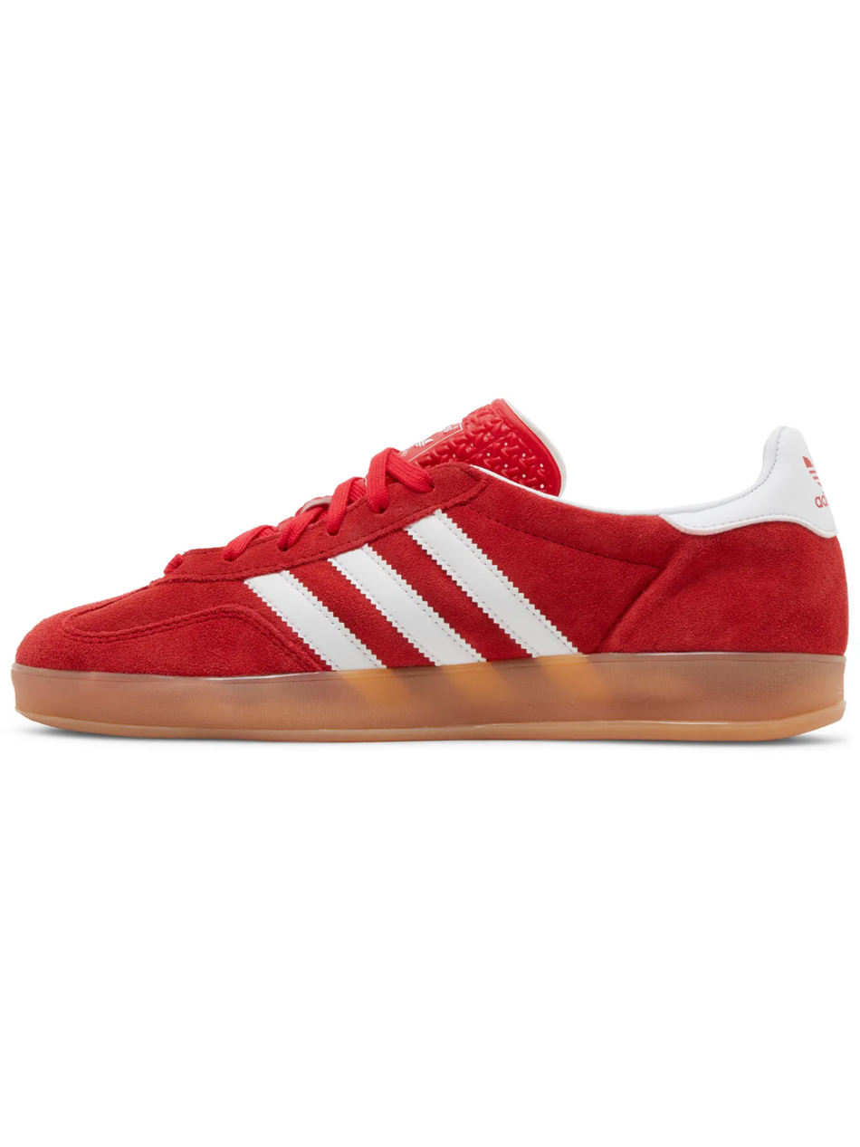 Zapatillas de interior Adidas Originals Gazelle rojas para hombre, JI2063