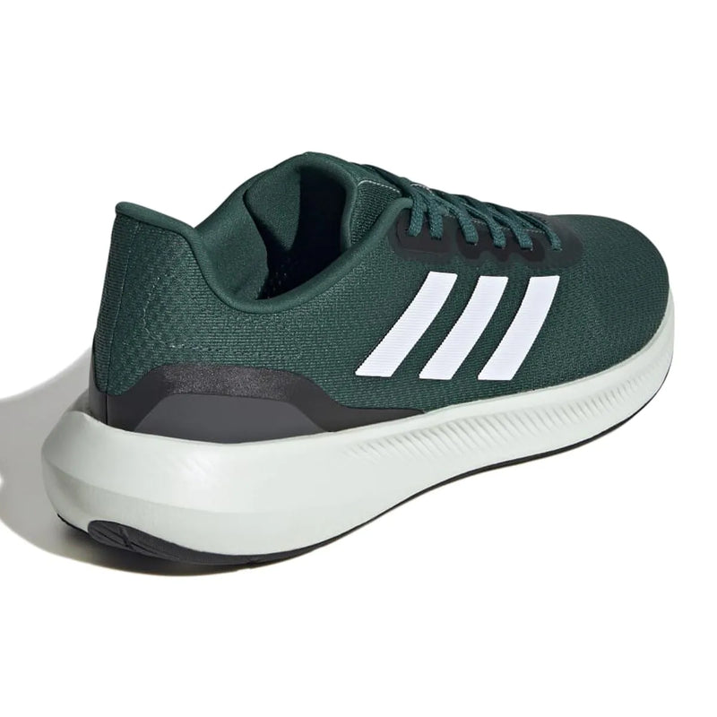 Adidas Men's Runfalcon 3.0 Running Sneakers, Green / White / Black, IE0736