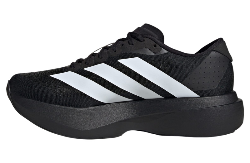 Adidas Men's Black Adizero EVO SL Sneakers, Core Black / Cloud White / Core Black, JP7149