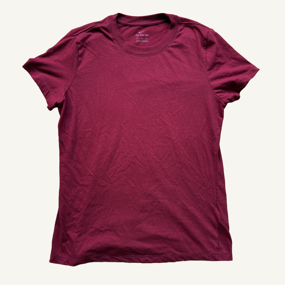 Nike Men's Burgundy The Nike Tee T-Shirt, NKAFP-67P