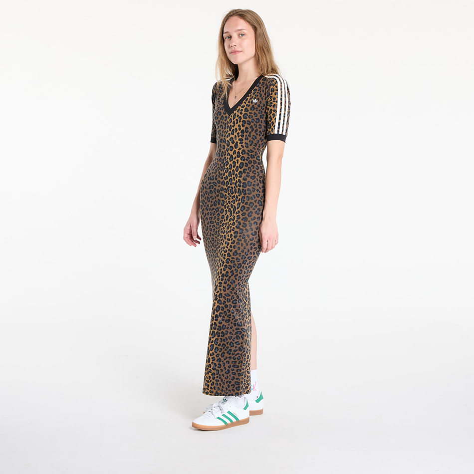 Zapatillas Adidas Originals con cuello en V y estampado de leopardo para mujer, multicolor, JW2773