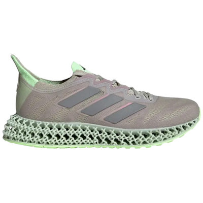 Zapatillas Adidas 4DFWD 3 grises para mujer, color gris putty, verde brillante, ID3499 (sin caja)