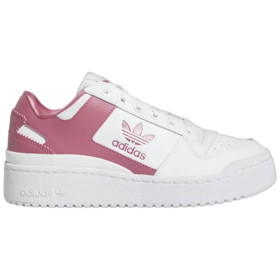Zapatillas Adidas Forum Bold J blancas para niños, modelo "White Pink Strata", HQ6847 (sin caja)
