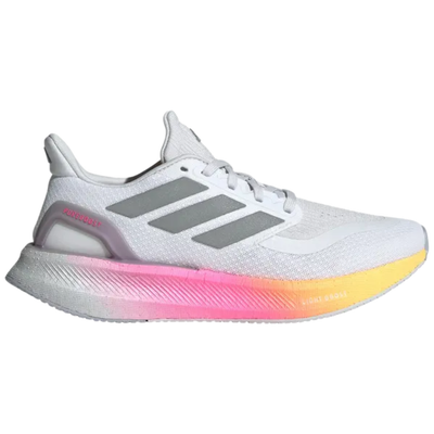 Zapatillas Adidas PureBoost 5 blancas para mujer, color blanco y rosa lúcido, IE0524 (sin caja)