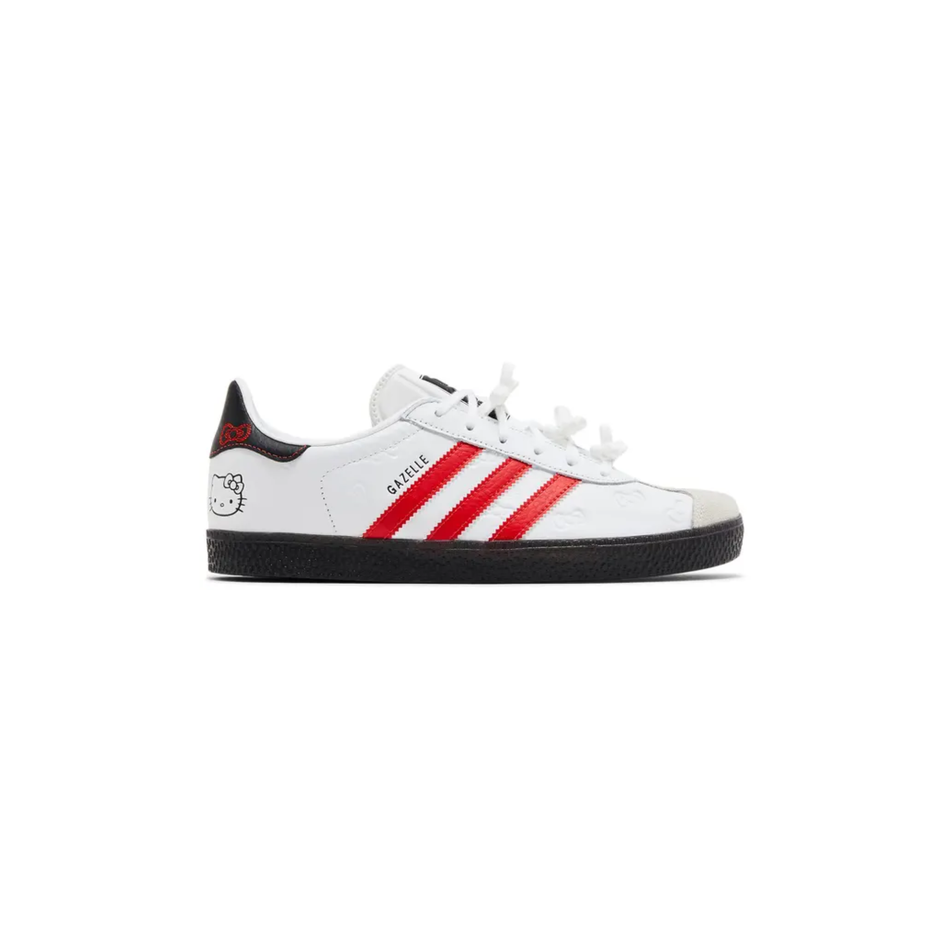 Adidas Women's White Hello Kitty x adidas Gazelle J Sneakers, IH9953 (No Box)