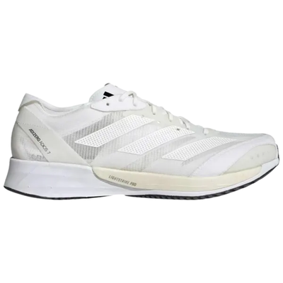 Zapatillas Adidas Adizero Adios 7 blancas para hombre, GY2588 (sin caja)